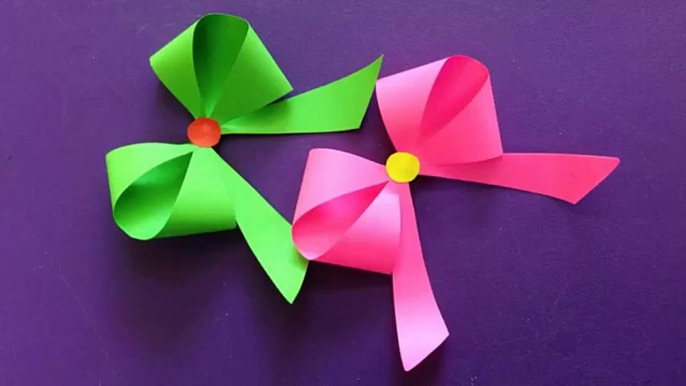 How to make a paper Bow/Ribbon | Easy origami Bow/Ribbons for beginners making | DIY-Paper Crafts