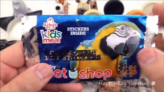 2016 ARBYS PET SHOP KIDS MEAL TOYS V McDONALDS THE SECRET LIFE OF PETS MOVIE HAPPY MEAL TOYS SET 7