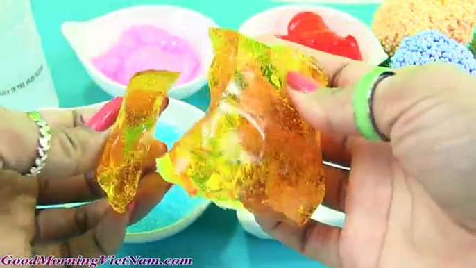 5 Ly Kem Slime Foam Màu Sắc /Làm Ly Kem Bằng Slime Kết Hợp Play Foam / Ice Cream Foam Slime