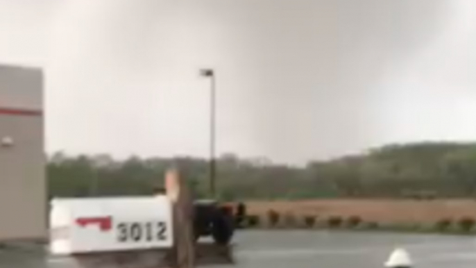 Apparent Tornado Hits Greensboro, North Carolina