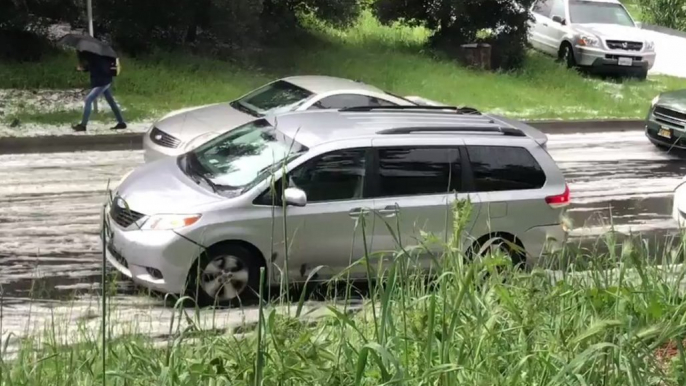 Motorists Struggle on Slippery Roads After Hail Pummels Oakland