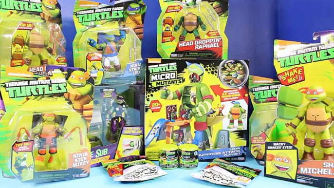 Teenage Mutant Ninja Turtles TMNT Collection Micro Mutants Leos Surprise Attack Playset And Mashems