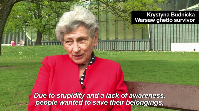 Warsaw Ghetto survivor recalls losing her family in uprising