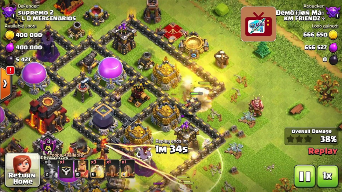 Loot of 0.9 Million Gold & 0.6 Million Elixir !!!