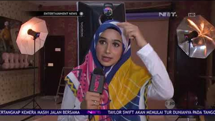 Sonya Fatmala Menjalani Pemotretan Untuk Bisnis Hijabnya