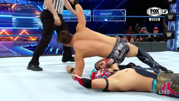 Wwe SmackDown Live 22/11/16 Kalisto vs The Miz INTERCONTINENTAL CHAMPIONSHIP MACH En Español