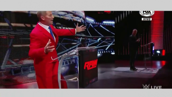 WWE RAW 20/6/16 john laurinaitis RETURNS