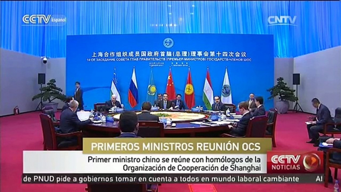 Primer ministro chino se reúne con homólogos de la Organización de Cooperación de Shanghai