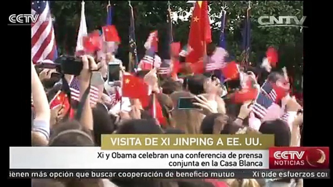 Xi y Obama celebran una conferencia de prensa conjunta en la Casa Blanca