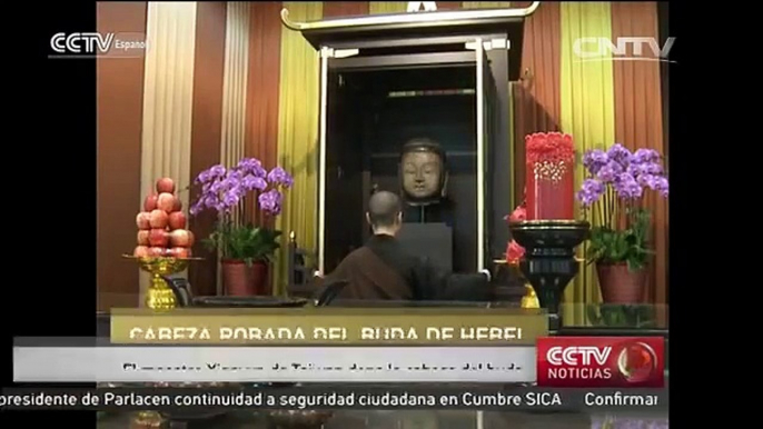 Maestro Xingyun de Taiwan dona cabeza robada del buda de Hebei