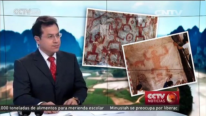 Pinturas sobre rocas de Huashan se presentan para ser Patrimonio