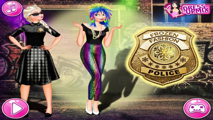 Polícia da moda Frozen!! Frozen Fashion Police!! Novo jogo do Frozen