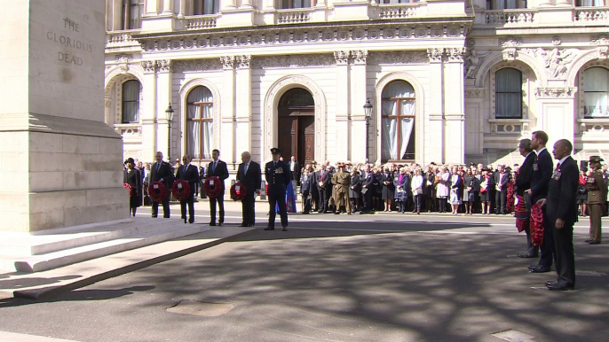 Prince Harry lays wreath at Cenotaph