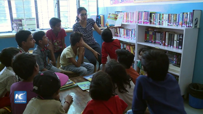 Una sala de lectura para los pobres de la India