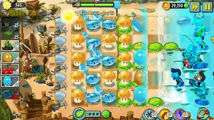 Plants vs Zombies 2 - Big Wave Beach Day 22 to Day 23