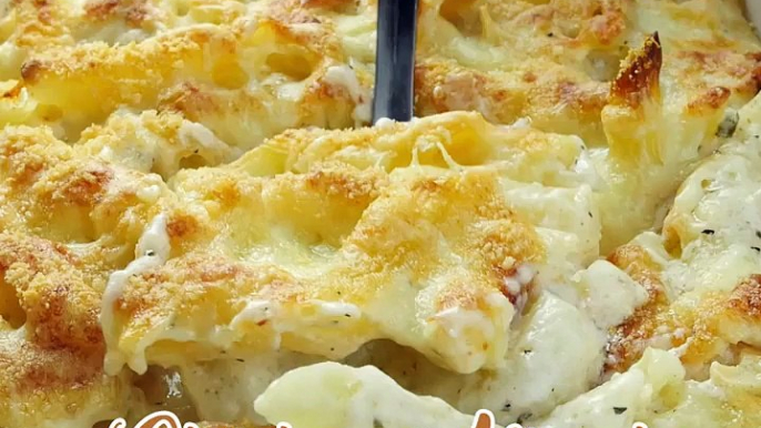 Chicken Alfredo Bake - OMG Chocolate Desserts