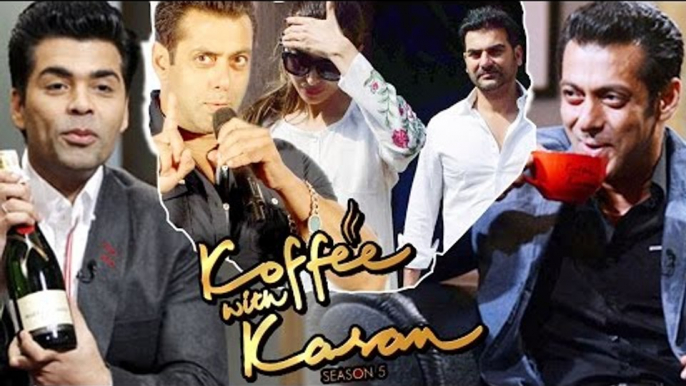 Salman Khan On 100th Episode Of Koffee With Karan, Salman REACTS on Malaika - Arbaaz DIVORCE