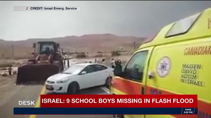 i24NEWS DESK | Israel: 9 school boys missing flash flood | Thursday, April 26th 2018