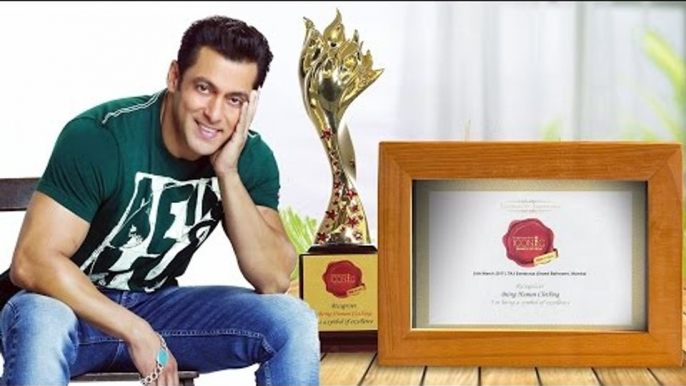 Salman's Being Human Clothing Gets Symbol Of Excellence - Iconic Awards