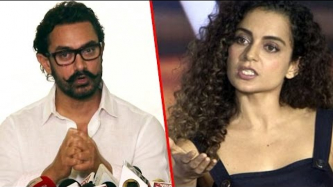 Aamir Khan SMARTLY ANSWERS Kangana Ranaut's NEPOTISM Remark | Kangana Ranaut-Karan Johar Controversy