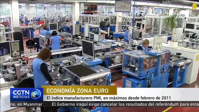 El índice manufacturero PMI, en máximos desde febrero de 2011