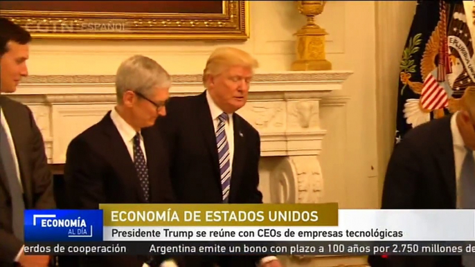 Presidente Trump se reúne con CEOs de empresas tecnológicas