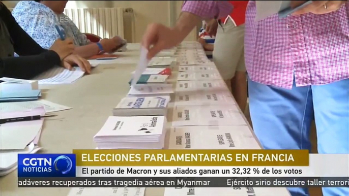 El partido de Macron y sus aliados ganan un 32,32 % de los votos