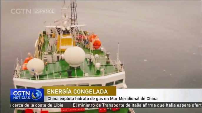 China explota hidrato de gas en Mar Meridional de China