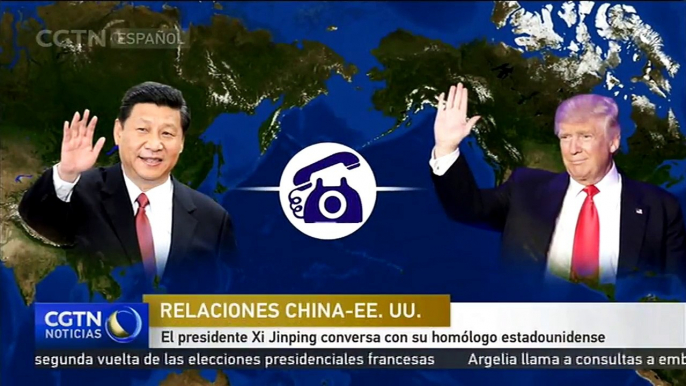 El presidente Xi Jinping conversa con su homólogo estadounidense