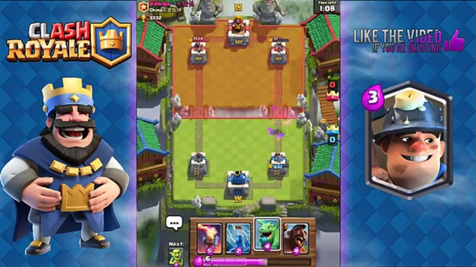 Clash Royale - Best Miner Deck and Attack Strategy for Arena 6, 7, 8 | Miner + Hog Rider Cycle Deck