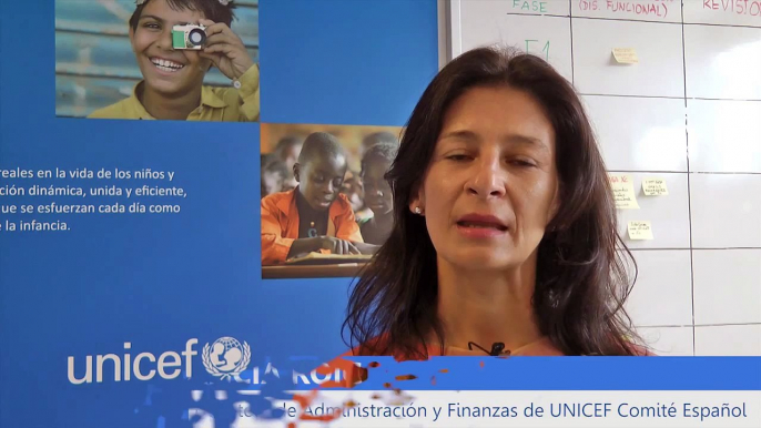 Memoria UNICEF Comité Español: Alicia Roig, responsable de Adminsitración y Finanzas