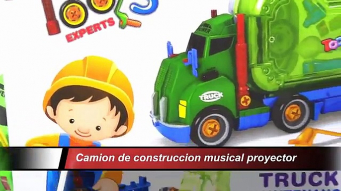 Camion Mula De Construccion Armable Musical Con Proyector Juguete Para Niños Con Herramientas