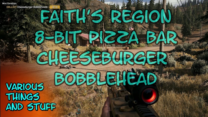 Far Cry 5 Faith's Region 8-Bit Pizza Bar Cheeseburger Bobblehead