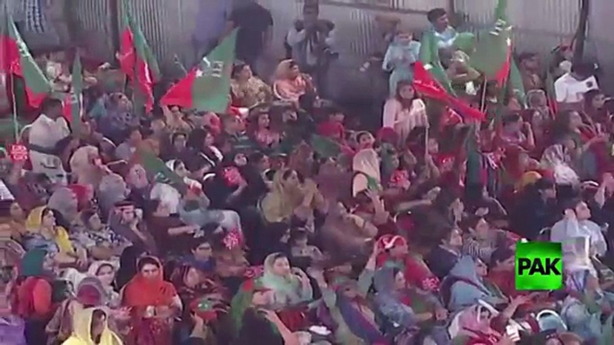 Murad Saeed Speech at PTI Minar-e-Pakistan Jalsa - 29 April 2018