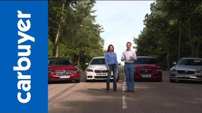 Batch & Ginny: Mercedes E-Class v BMW 5 Series v Jaguar XF v Volvo S90 - Carbuyer