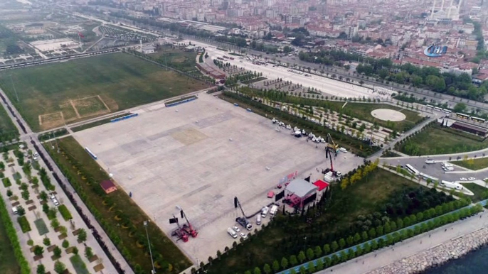 Maltepe Miting Alanı havadan görüntülendi