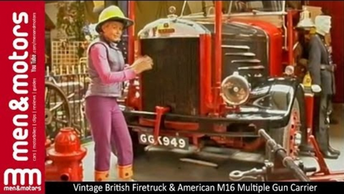 Vintage British Firetruck & American M16 Multiple Gun Carrier