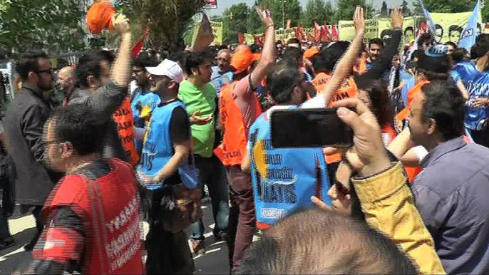 Maltepe miting alanında polis ile bir grup arasında gerginlik çıktı