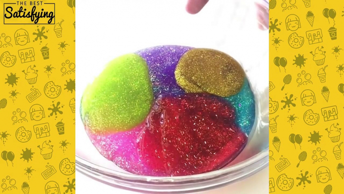 MOST SATISFYING GLUE GLITTER SLIME VIDEO l Most Satisfying Foil Slime Mixing ASMR Compilation 2018