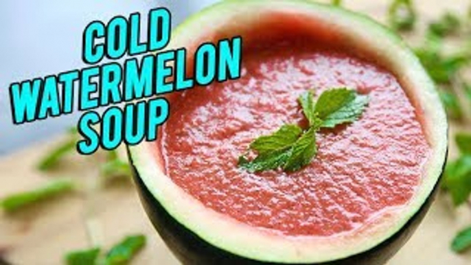 Cold Watermelon Soup Recipe - How To Make Cold Soup - BEST Summer Soup Recipe - Nupur