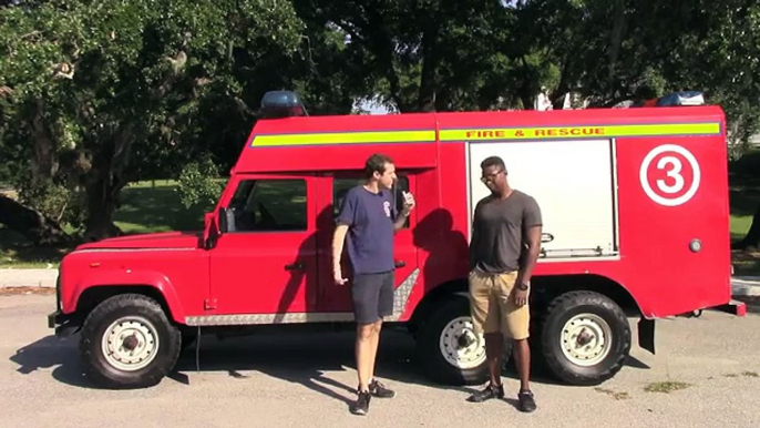 I Drove a 6-Wheel Drive Land Rover Fire Truck