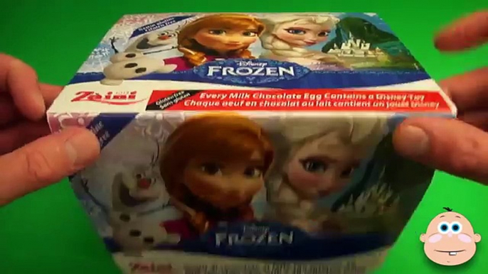 Disney FROZEN Surprise Eggs! Opening a Full Box of 24 Eggs! 3D Charers Anna Olaf Hans