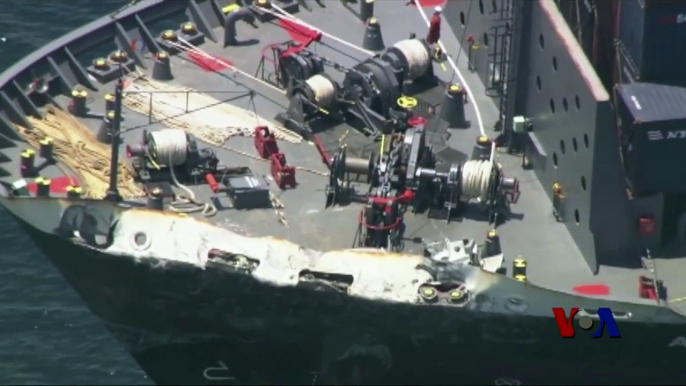 美海军确认7烈士身份，撞船后他们无暇逃离