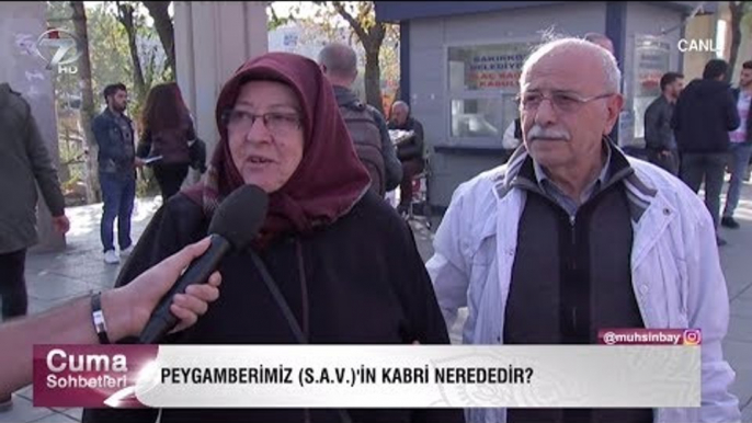 Vatandaşlarımıza sorduk. Peygamber Efendimiz (S.A.V)’in Kabri Nerededir?