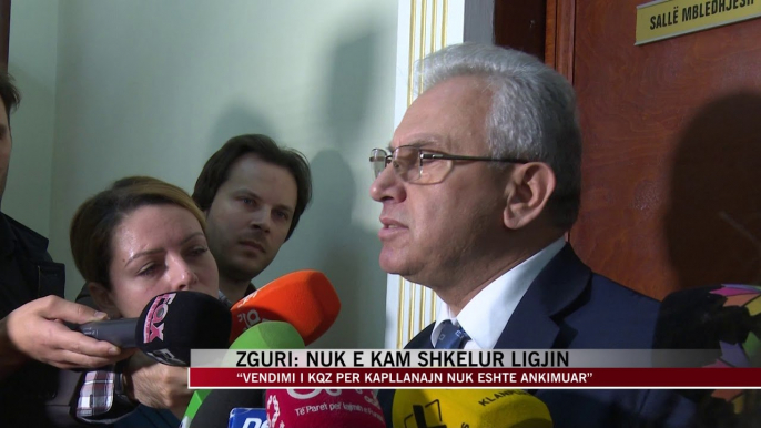 Zguri: Nuk e kam shkelur ligjin - News, Lajme - Vizion Plus