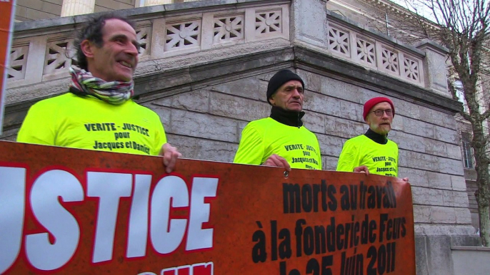 Info / Actu Loire Saint-Etienne - A la Une : Valdi et Feursmétal définitivement condamnés. Les entreprises n'iront pas en cassation. Elles avaient été jugées coupables d'homicide involontaire. Le collectif de soutien "Jacques et Damien" se dit soulagé.