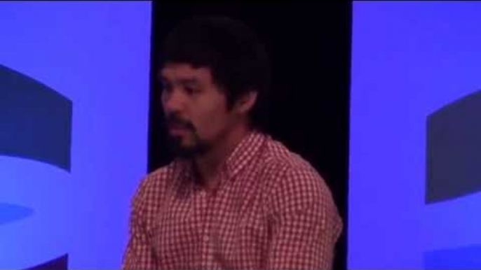 MANNY PACQUIAO: I Started Boxing To Feed My Starving Family! floyd mayweather vs manny pacquiao