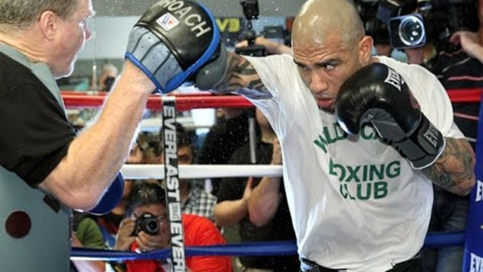 Miguel Cotto FULL MITT WORKOUT w/ FREDDIE ROACH! vs Canelo Saul Alvarez