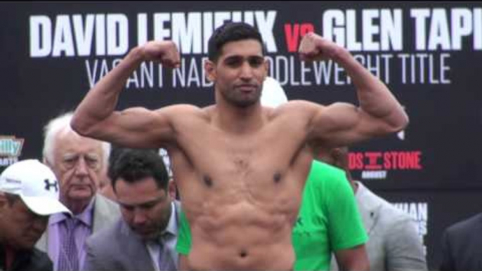 Canelo Saul Alvarez vs Amir Khan -  WEIGH IN