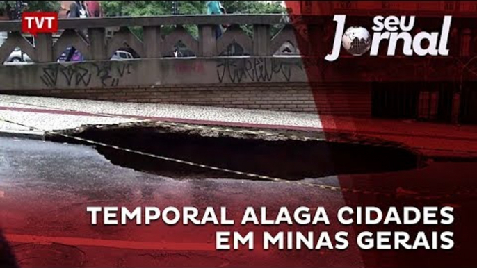 Temporal alaga cidades em Minas Gerais